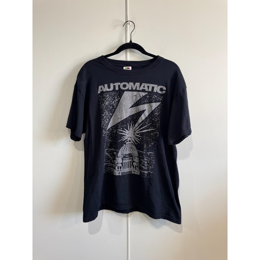 Automatic Shirt Mens Large Black Fruit Of The Loom Hardcore Band Tee T-Shirt